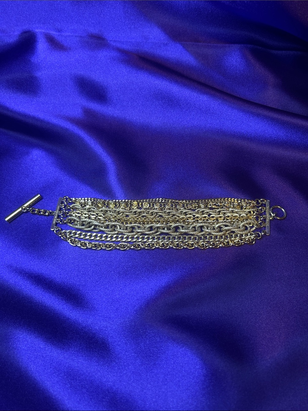 Multi-Chain Gold Tone Women’s Bracelet